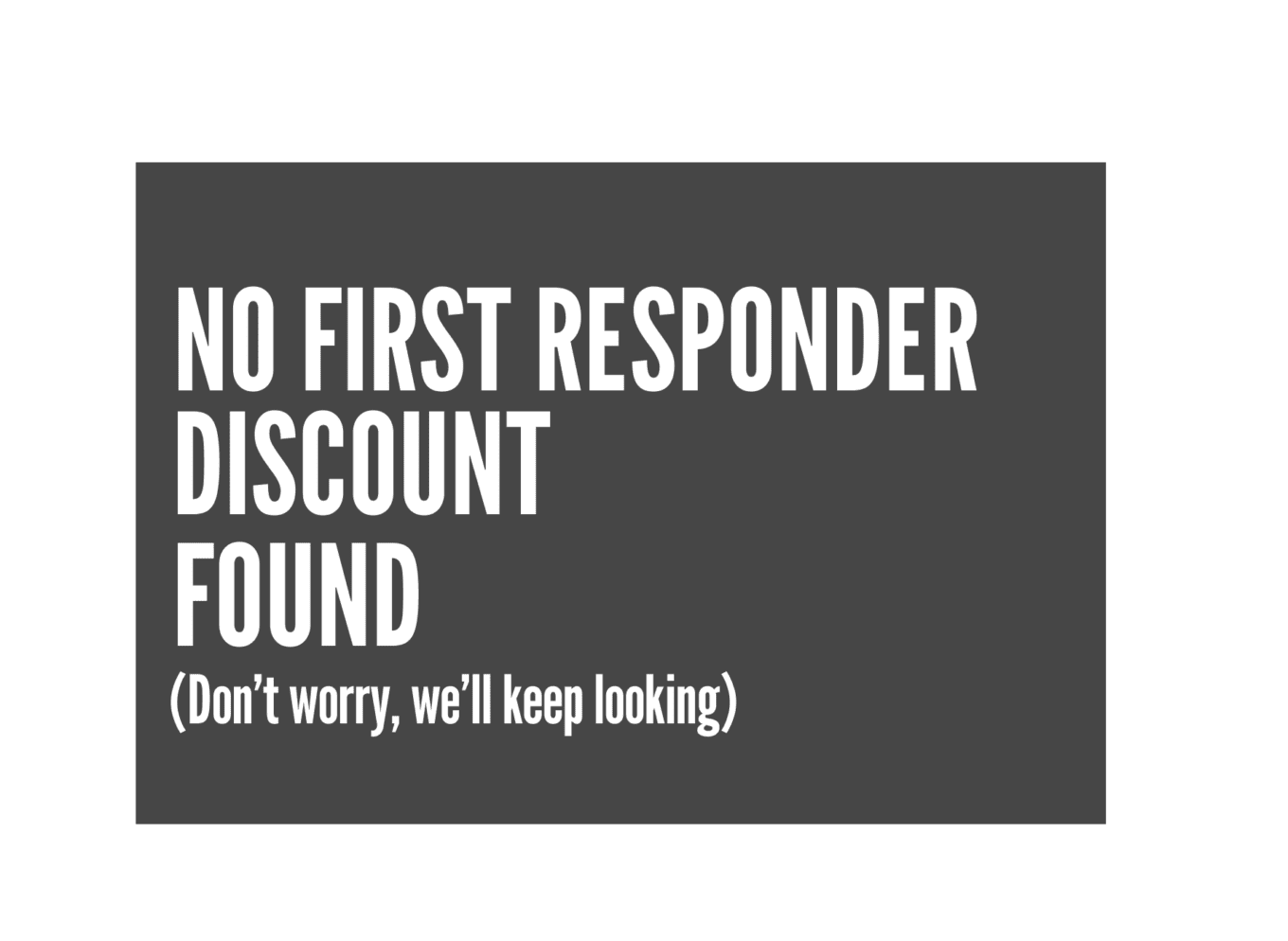 first responder discounts