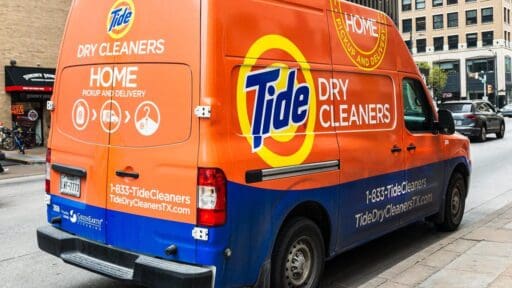 Tide Dry Cleaners Van