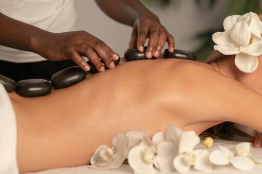 woman using the past massage envy first responder discount