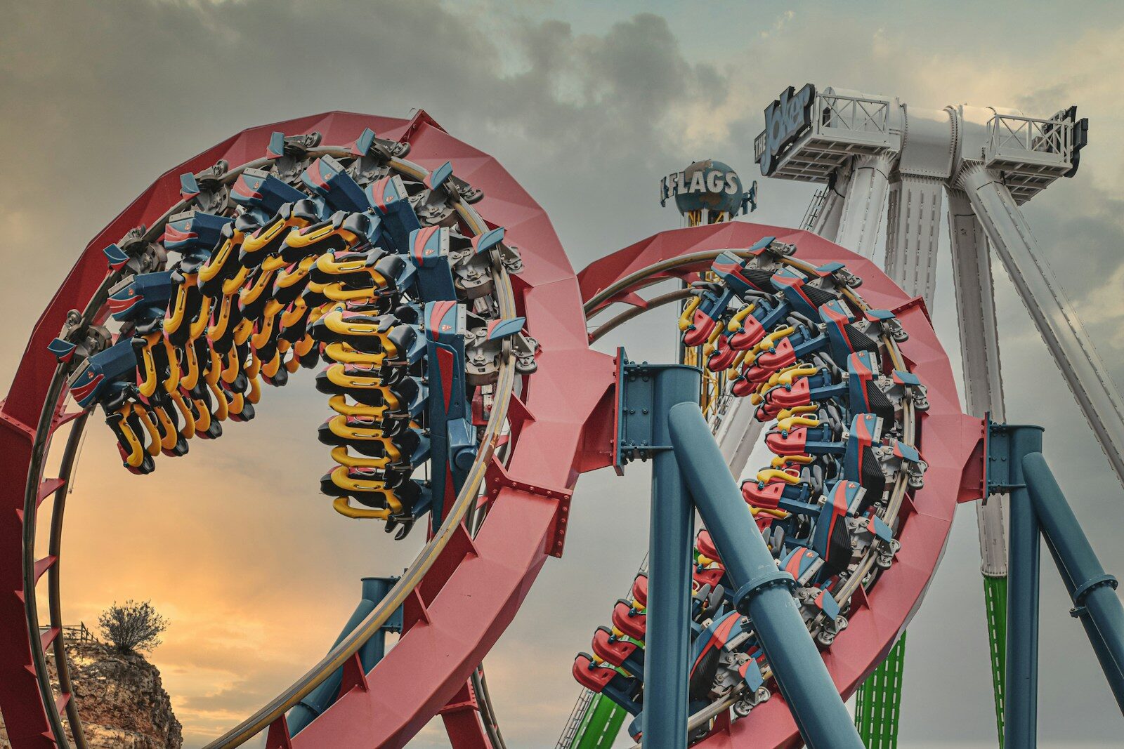 six flags roller coaster