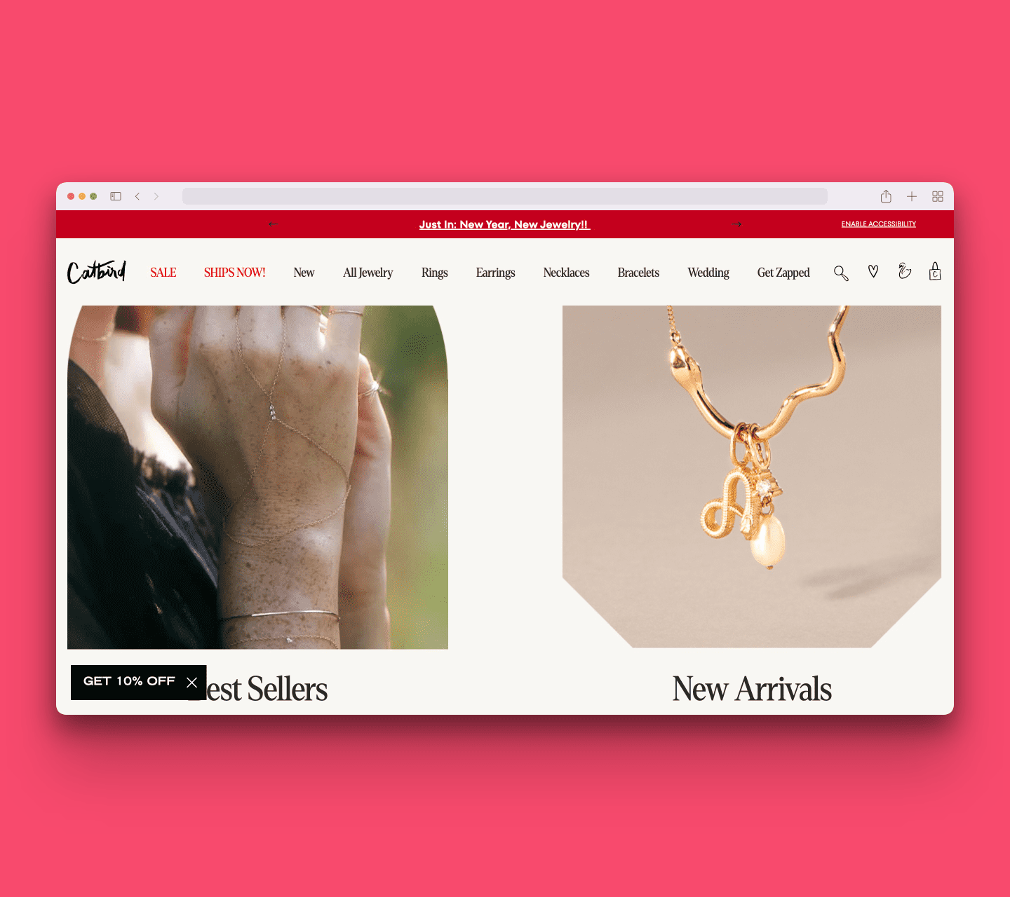 catbird jewelry website