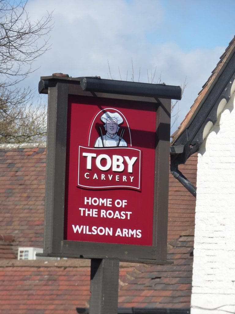 Toby Carvery sign
