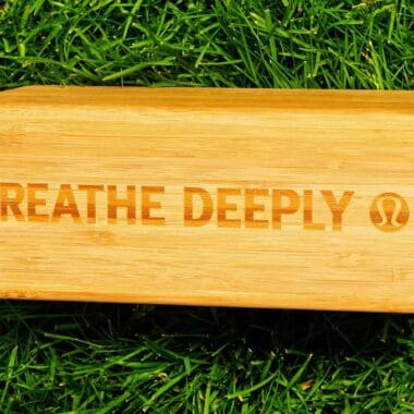 Breathe Deeply - Lululemon Bamboo Yoga Block