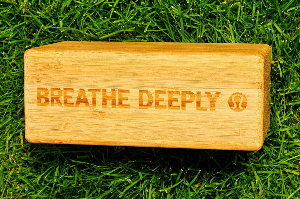 Breathe Deeply - Lululemon Bamboo Yoga Block