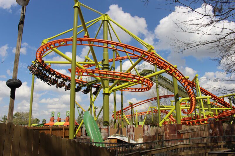 Swamp Thing ride at Wild Adventures
