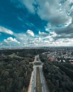 an aerial view of a highway in brussels