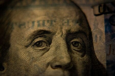 a close up of dollar bill cashback