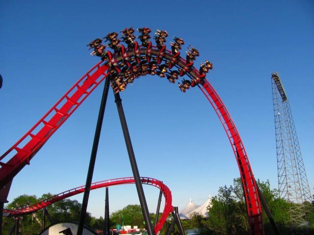 Six Flags Great America rides